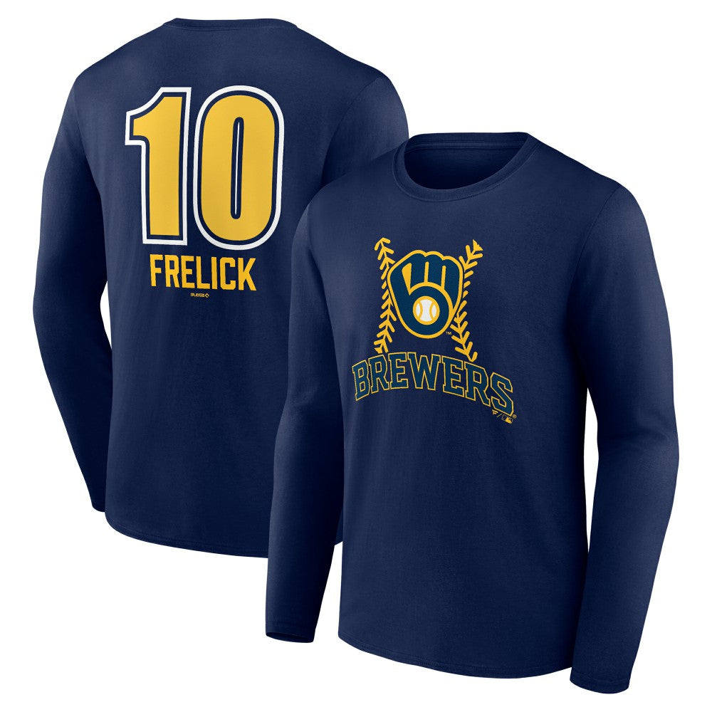 Sal Frelick Milwaukee Brewers Name & Number Fastball Long Sleeve T-Shirt | MLB Near me