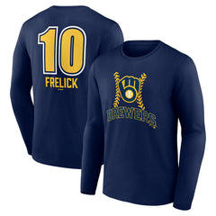 Sal Frelick Milwaukee Brewers Name & Number Fastball Long Sleeve T-Shirt | MLB Near me