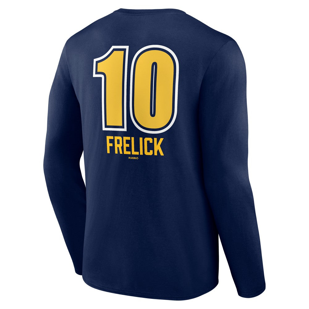 Sal Frelick Milwaukee Brewers Name & Number Fastball Long Sleeve T-Shirt | MLB Near me