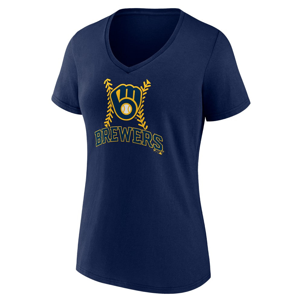 Sal Frelick Milwaukee Brewers Women's Name & Number Fastball V-Neck T-Shirt | MLB Sale
