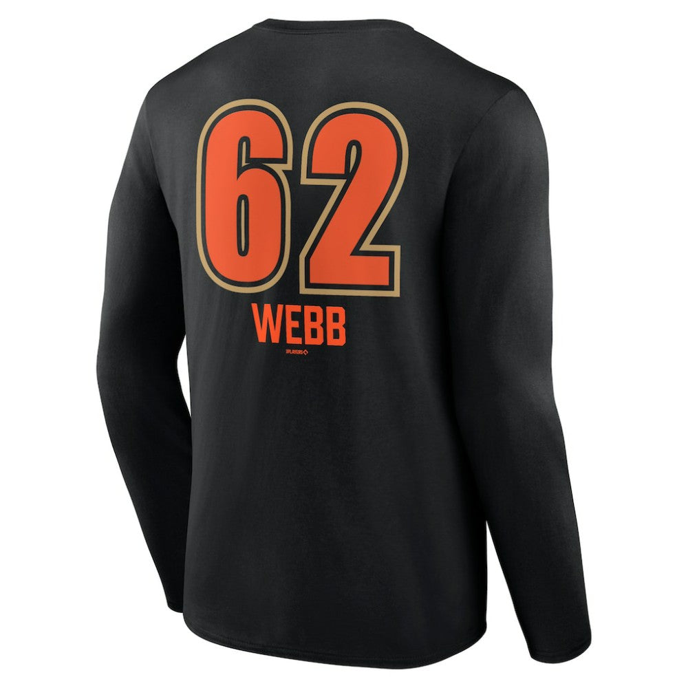 Logan Webb San Francisco Giants Name & Number Fastball Long Sleeve T-Shirt | MLB US