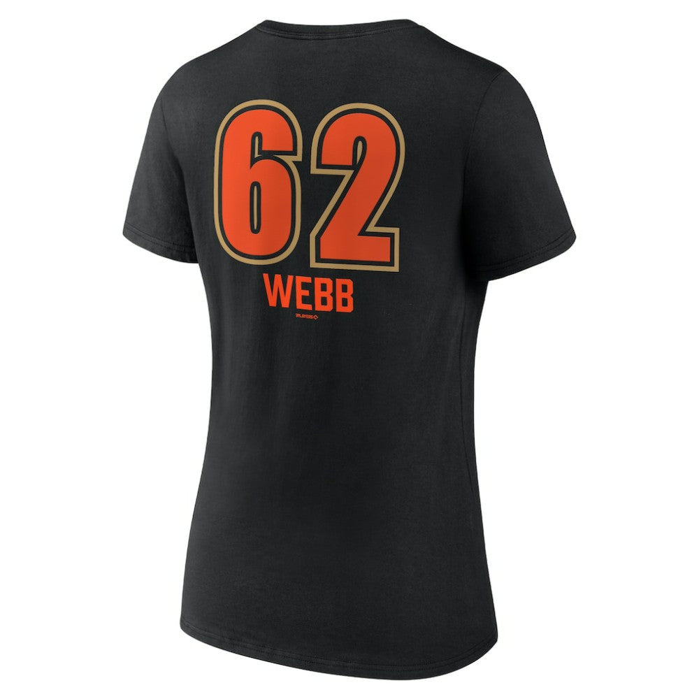 Logan Webb San Francisco Giants Women's Name & Number Fastball V-Neck T-Shirt | MLB Near me