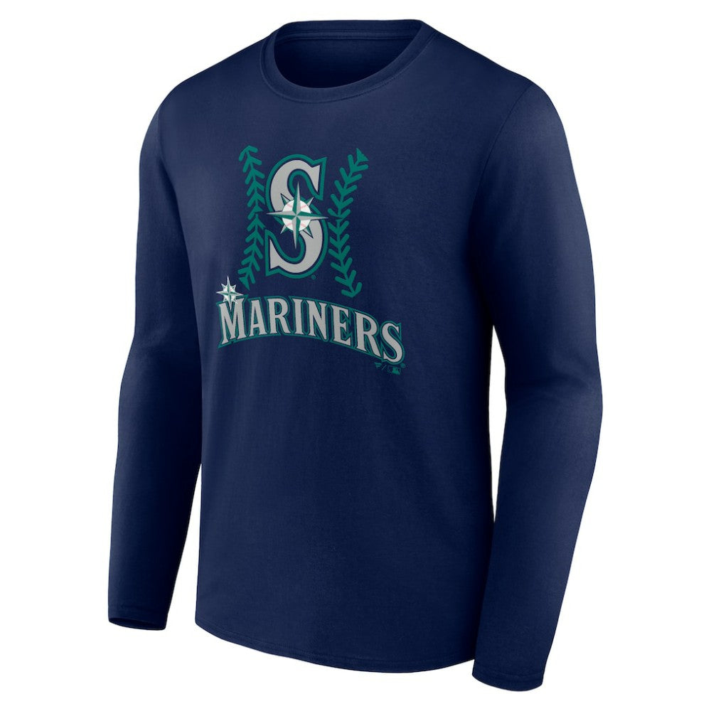 Cal Raleigh Seattle Mariners Name & Number Fastball Long Sleeve T-Shirt | MLB New