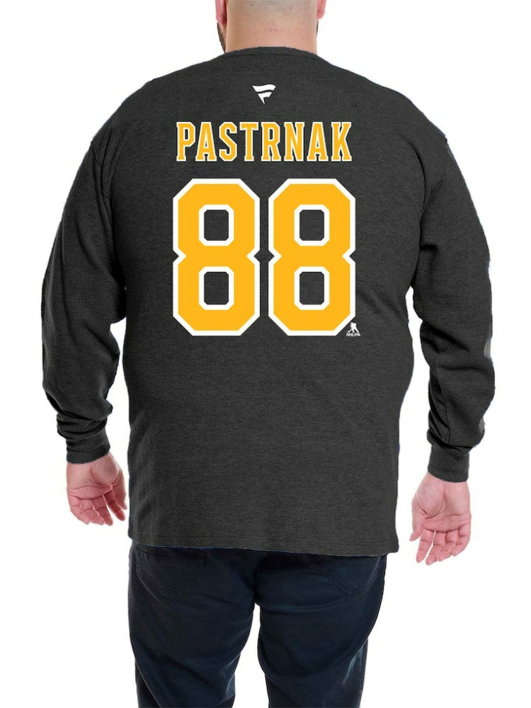 David Pastrnak Boston Bruins Profile Big & Tall Name & Number Thermal Pullover Sweatshirt Discount