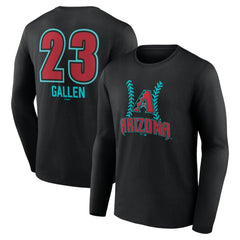 Zac Gallen Arizona Diamondbacks Name & Number Fastball Long Sleeve T-Shirt | MLB Outlet