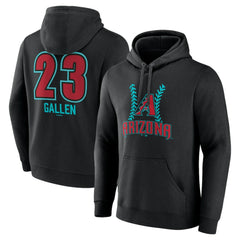 Zac Gallen Arizona Diamondbacks Name & Number Fastball Pullover Hoodie | MLB Near me