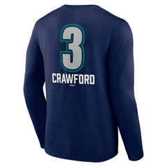 J.P. Crawford Seattle Mariners Name & Number Fastball Long Sleeve T-Shirt | MLB Shop