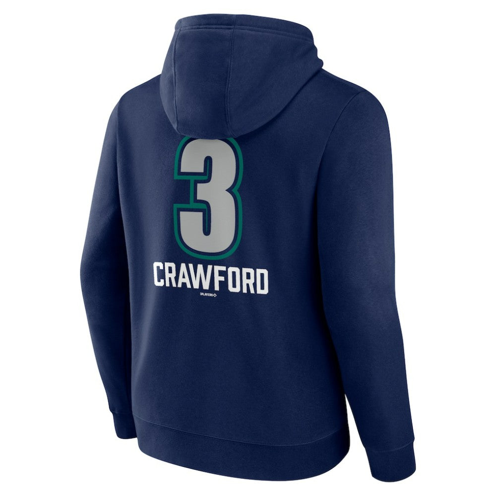 J.P. Crawford Seattle Mariners Name & Number Fastball Pullover Hoodie | MLB US