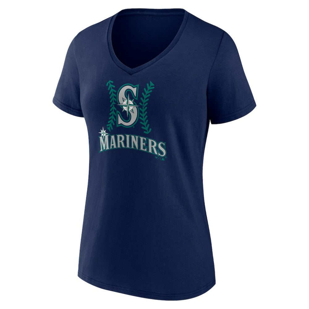 J.P. Crawford Seattle Mariners Women's Name & Number Fastball V-Neck T-Shirt | MLB US