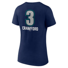 J.P. Crawford Seattle Mariners Women's Name & Number Fastball V-Neck T-Shirt | MLB US