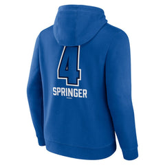 George Springer Toronto Blue Jays Name & Number Fastball Pullover Hoodie | MLB Online