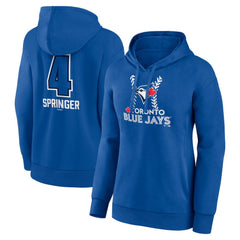 George Springer Toronto Blue Jays Women's Name & Number Fastball Pullover Hoodie | MLB Sale