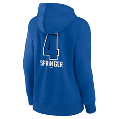 George Springer Toronto Blue Jays Women's Name & Number Fastball Pullover Hoodie | MLB Sale