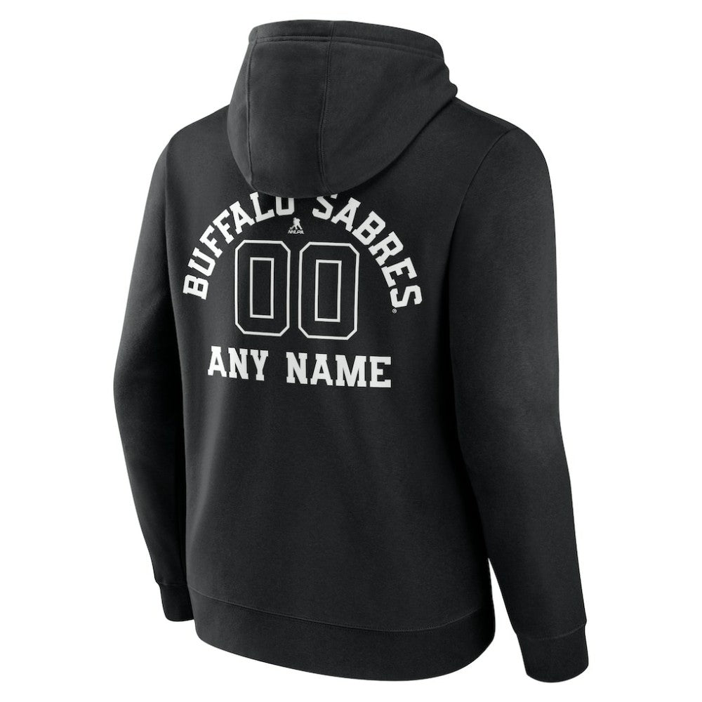 Buffalo Sabres Personalized Name & Number Monochrome Pullover Hoodie On Sale