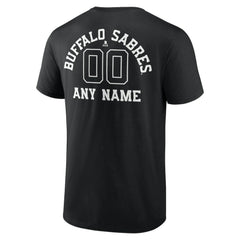 Buffalo Sabres Personalized Name & Number Monochrome T-Shirt Outlet