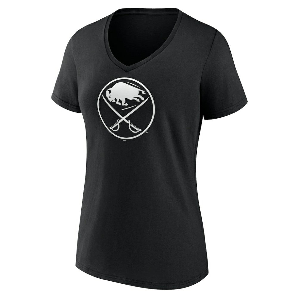 Buffalo Sabres Women's Personalized Name & Number Monochrome V-Neck T-Shirt Discount