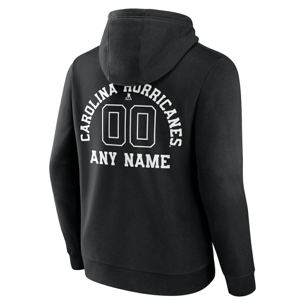 Carolina Hurricanes Personalized Name & Number Monochrome Pullover Hoodie Sale