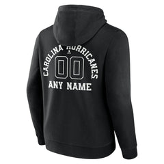 Carolina Hurricanes Personalized Name & Number Monochrome Pullover Hoodie Sale