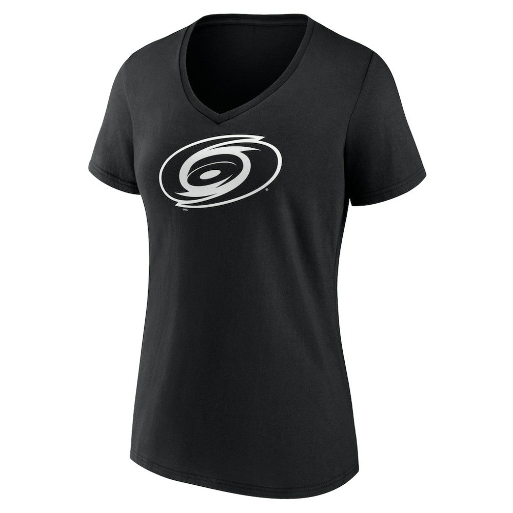 Carolina Hurricanes Women's Personalized Name & Number Monochrome V-Neck T-Shirt On Sale
