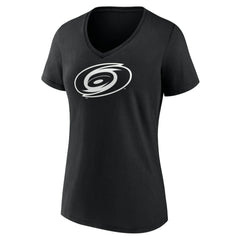 Carolina Hurricanes Women's Personalized Name & Number Monochrome V-Neck T-Shirt On Sale