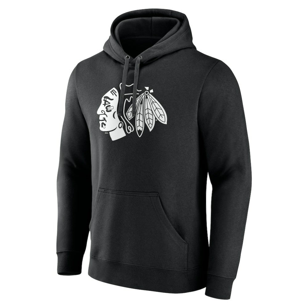 Chicago Blackhawks Personalized Name & Number Monochrome Pullover Hoodie Online