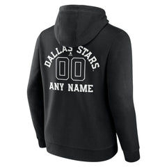 Dallas Stars Personalized Name & Number Monochrome Pullover Hoodie Discount