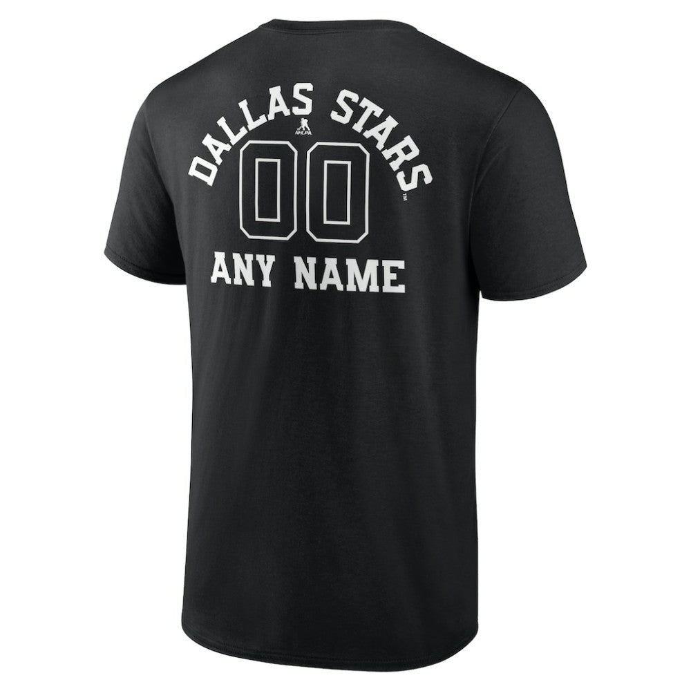 Dallas Stars Personalized Name & Number Monochrome T-Shirt Discount