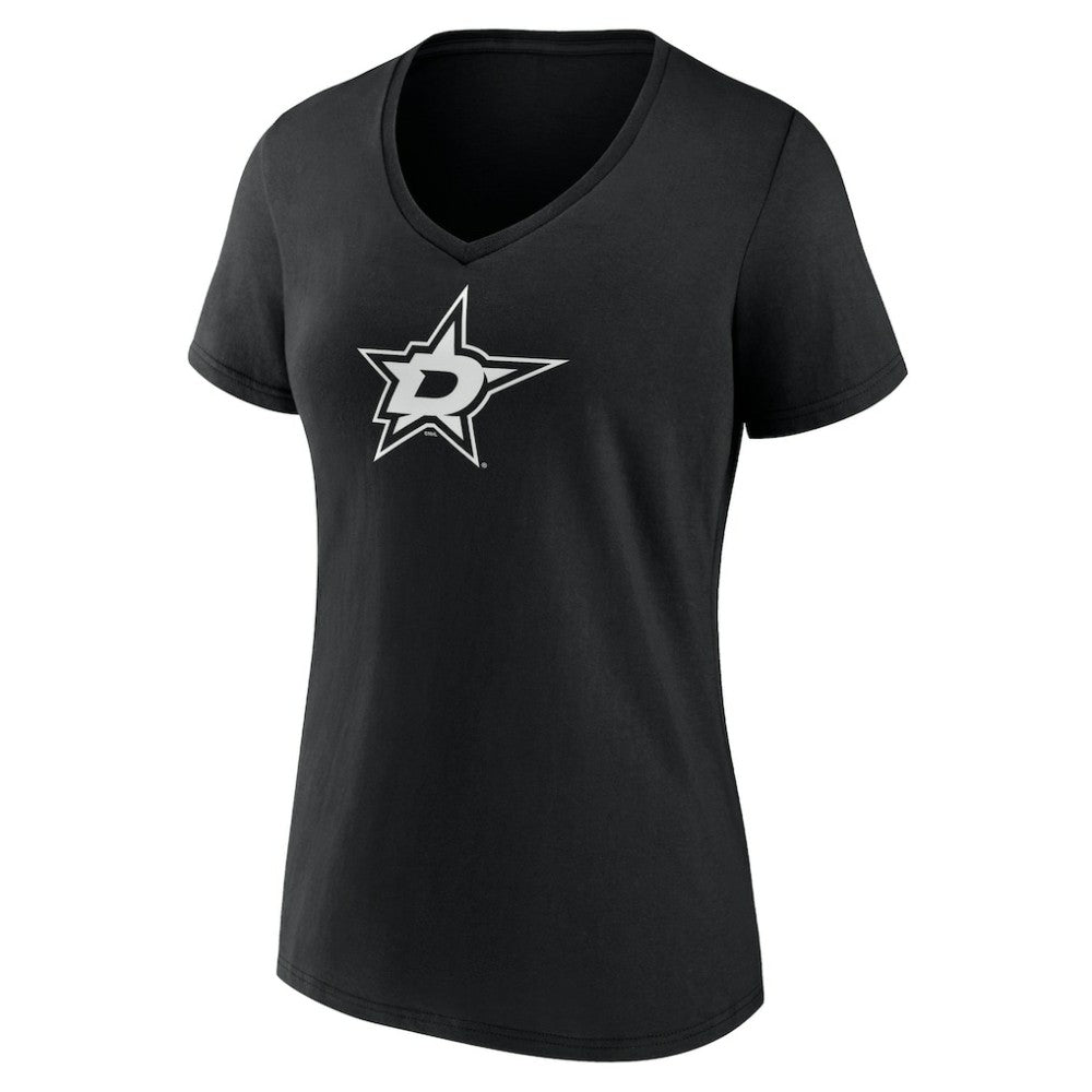 Dallas Stars Women's Personalized Name & Number Monochrome V-Neck T-Shirt Outlet