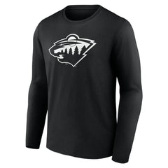 Minnesota Wild Personalized Name & Number Monochrome Long Sleeve T-Shirt For Sale