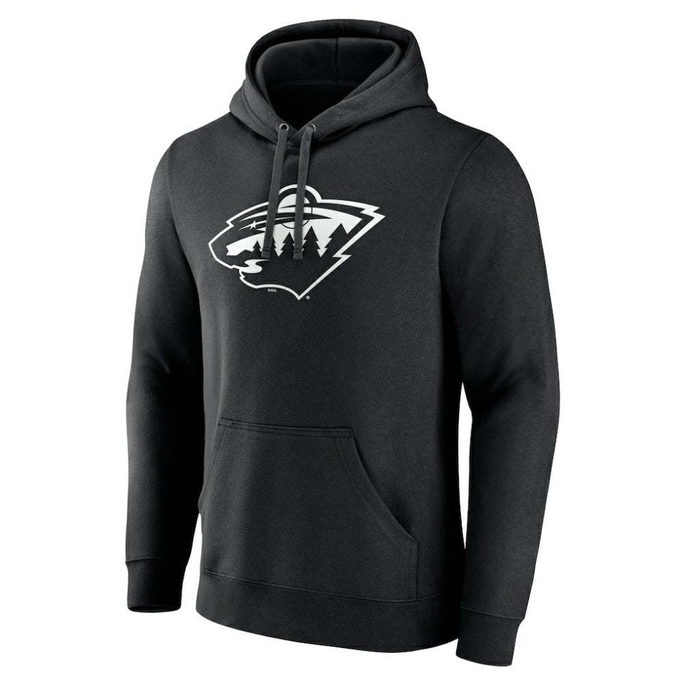 Minnesota Wild Personalized Name & Number Monochrome Pullover Hoodie Sale