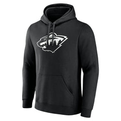 Minnesota Wild Personalized Name & Number Monochrome Pullover Hoodie Sale