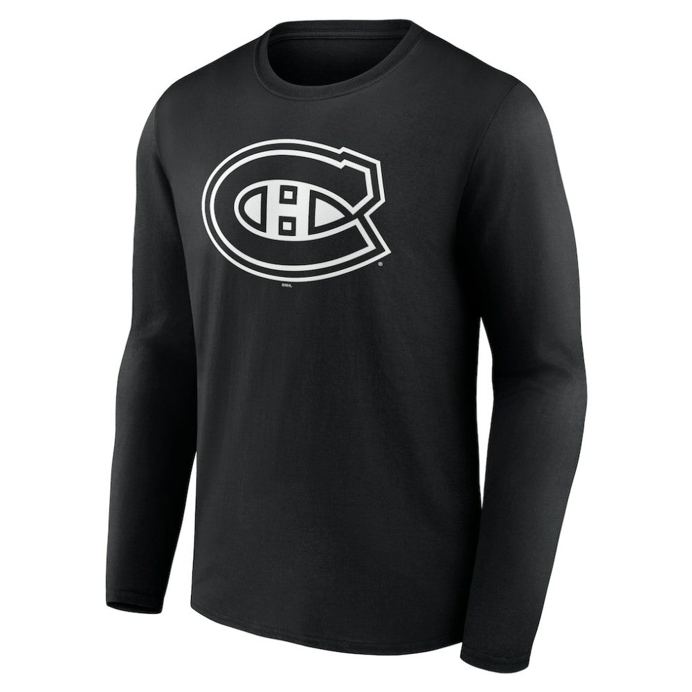 Montreal Canadiens Personalized Name & Number Monochrome Long Sleeve T-Shirt On Sale