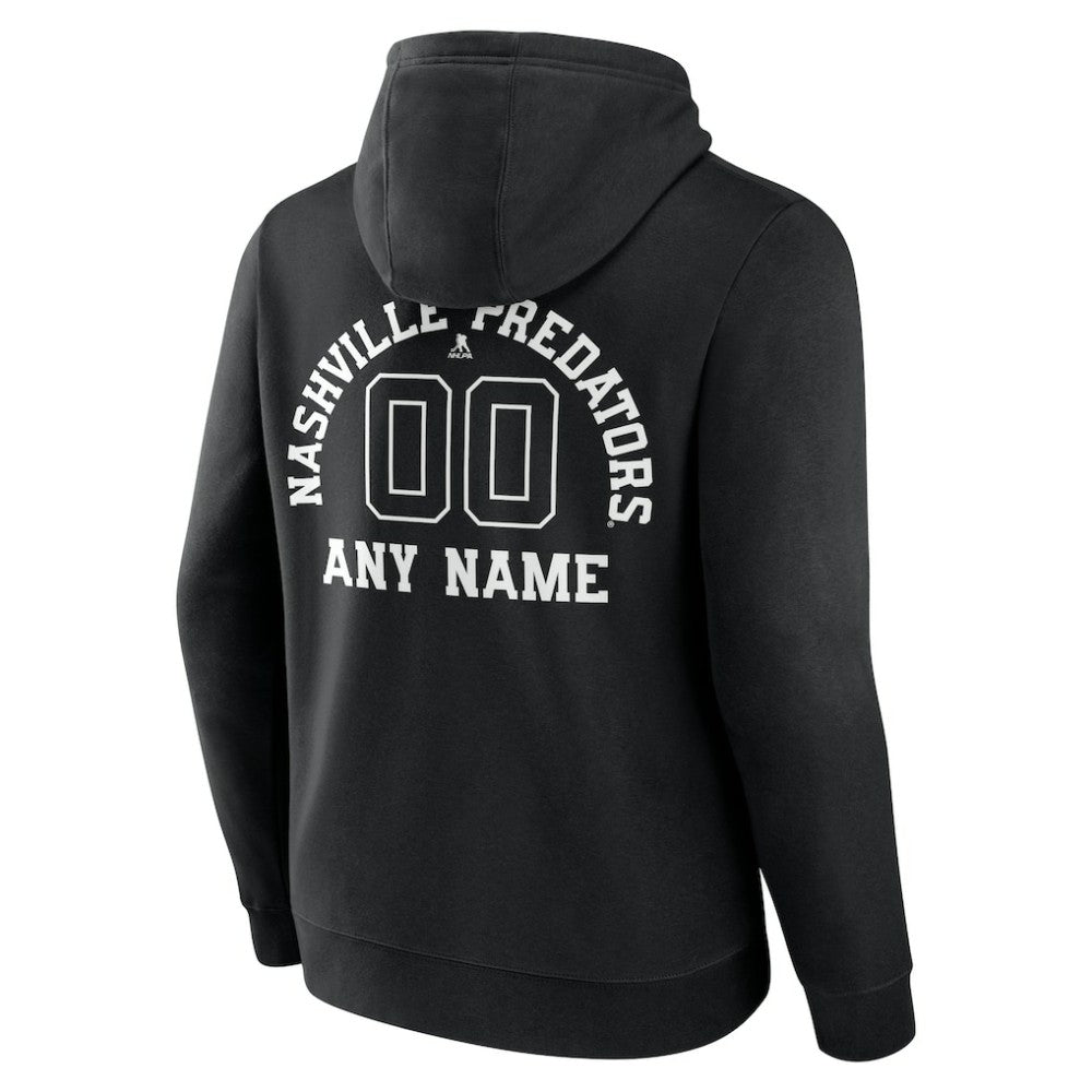 Nashville Predators Personalized Name & Number Monochrome Pullover Hoodie Online