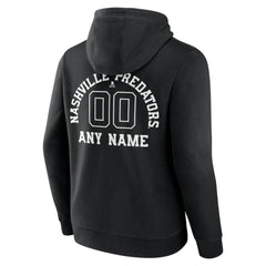Nashville Predators Personalized Name & Number Monochrome Pullover Hoodie Online