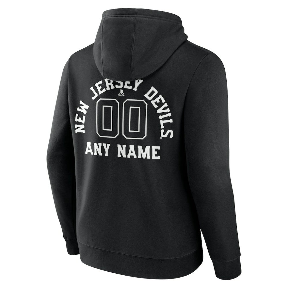 New Jersey Devils Personalized Name & Number Monochrome Pullover Hoodie Sale