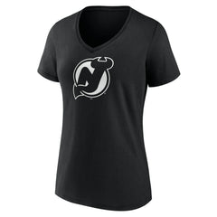 New Jersey Devils Women's Personalized Name & Number Monochrome V-Neck T-Shirt Online