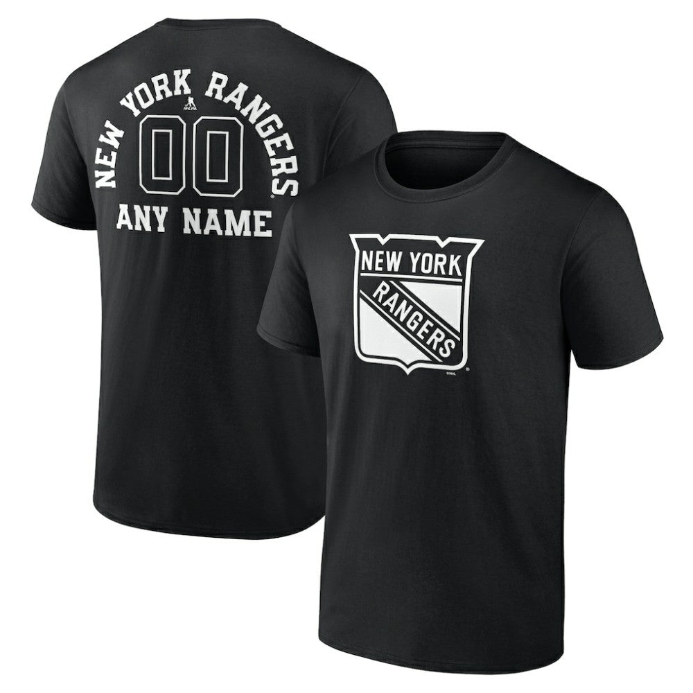New York Rangers Personalized Name & Number Monochrome T-Shirt Online