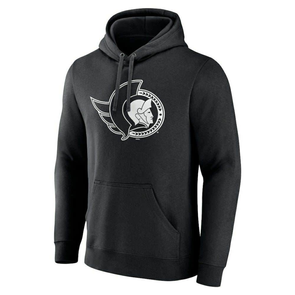 Ottawa Senators Personalized Name & Number Monochrome Pullover Hoodie On Sale