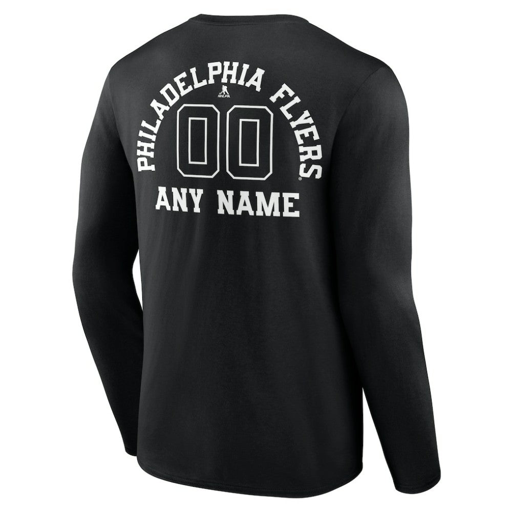 Philadelphia Flyers Personalized Name & Number Monochrome Long Sleeve T-Shirt Online