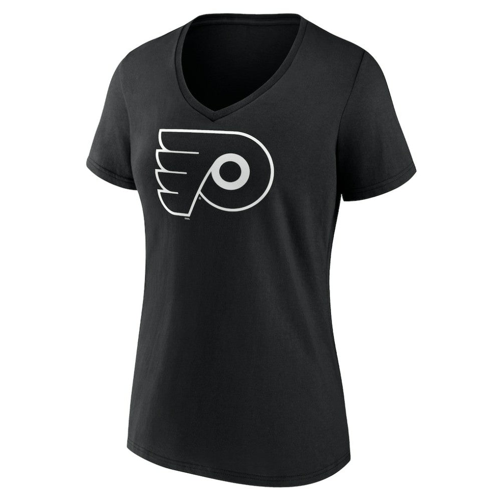 Philadelphia Flyers Women's Personalized Name & Number Monochrome V-Neck T-Shirt Sale