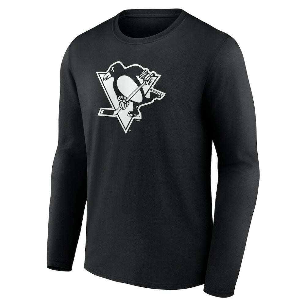 Pittsburgh Penguins Personalized Name & Number Monochrome Long Sleeve T-Shirt Discount