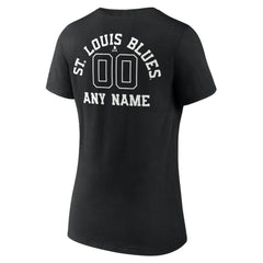 St. Louis Blues Women's Personalized Name & Number Monochrome V-Neck T-Shirt Discount
