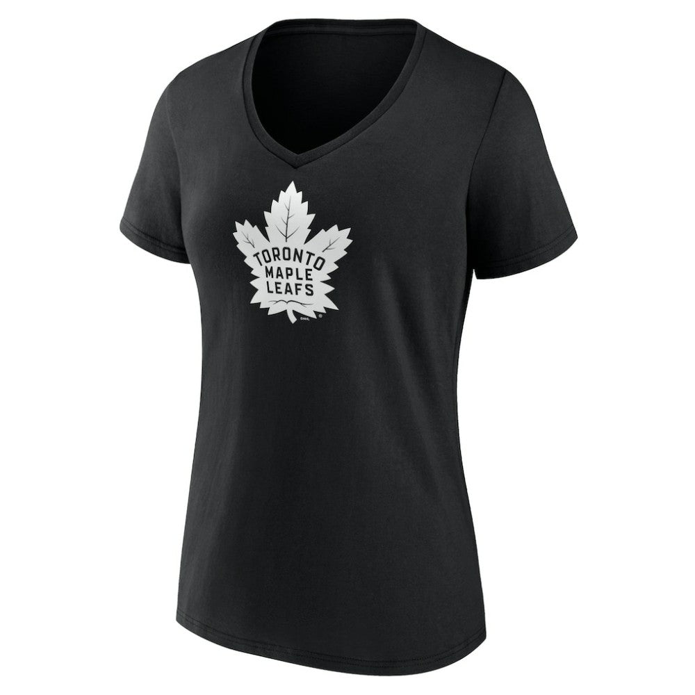 Toronto Maple Leafs Women's Personalized Name & Number Monochrome V-Neck T-Shirt For Sale
