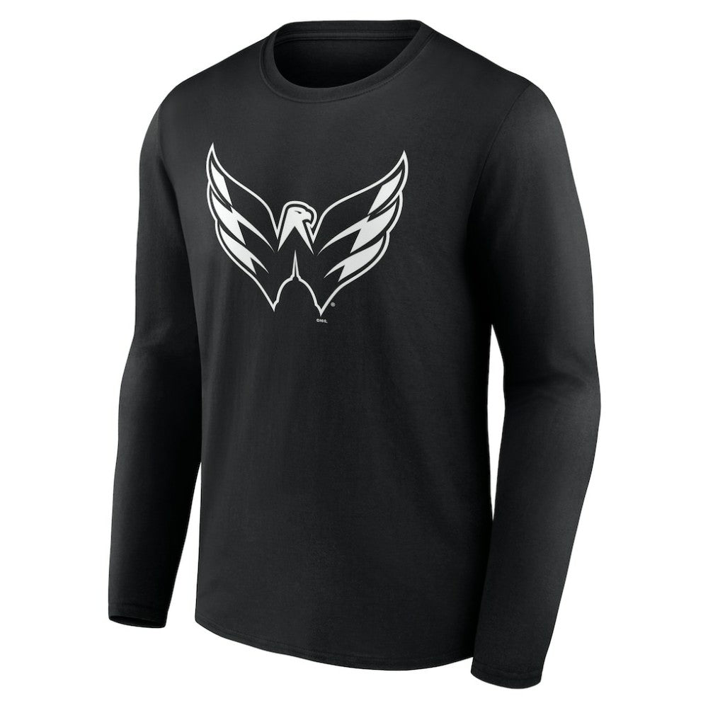 Washington Capitals Personalized Name & Number Monochrome Long Sleeve T-Shirt Discount