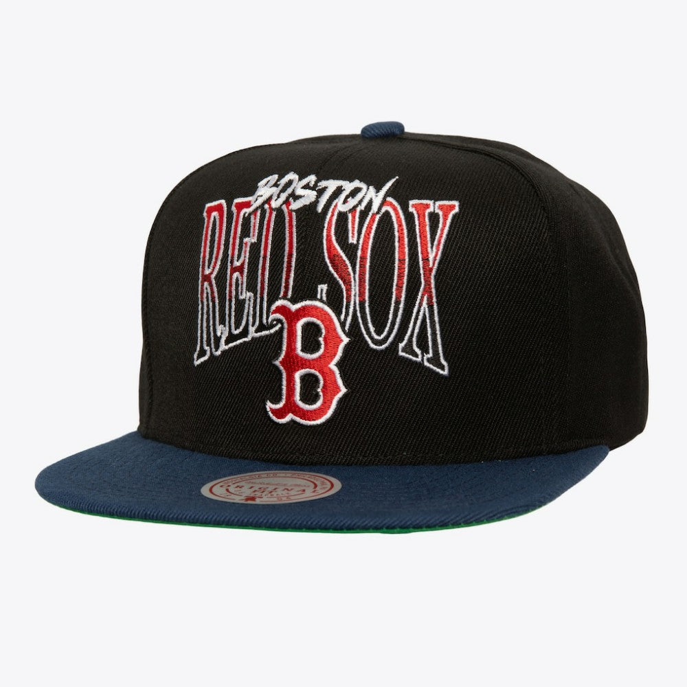 Boston Red Sox Mitchell & Ness Rise Up Snapback Hat | MLB Outlet