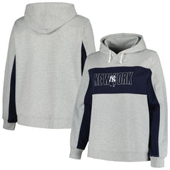 New York Yankees Profile Women's Plus Size Pullover Jersey Hoodie | MLB New