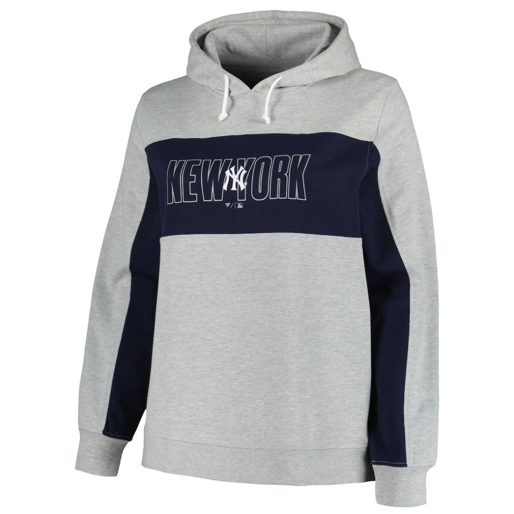 New York Yankees Profile Women's Plus Size Pullover Jersey Hoodie | MLB New