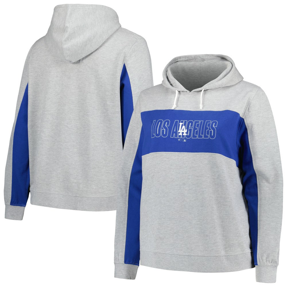 Los Angeles Dodgers Profile Women's Plus Size Pullover Jersey Hoodie | MLB Sale