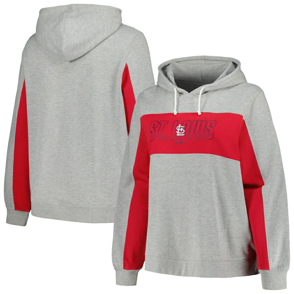 St. Louis Cardinals Profile Women's Plus Size Pullover Jersey Hoodie | MLB US