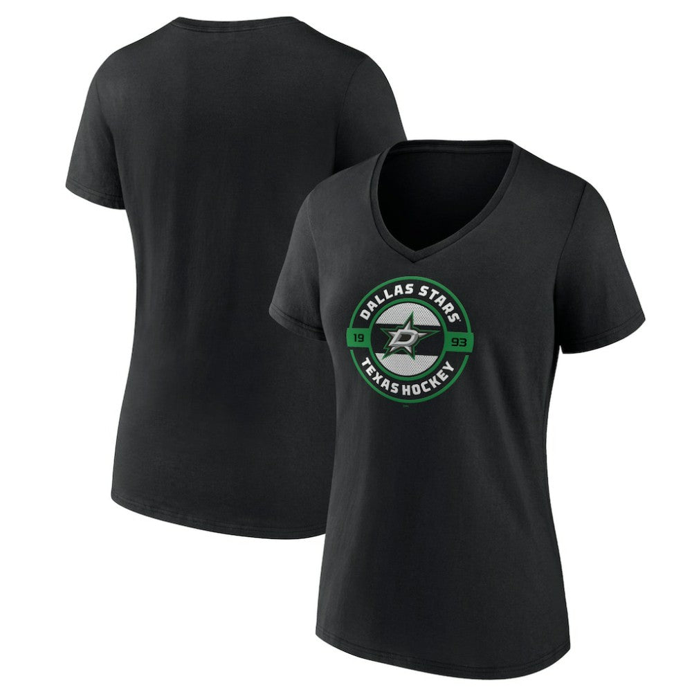 Dallas Stars Women's Native V-Neck T-Shirt On Sale